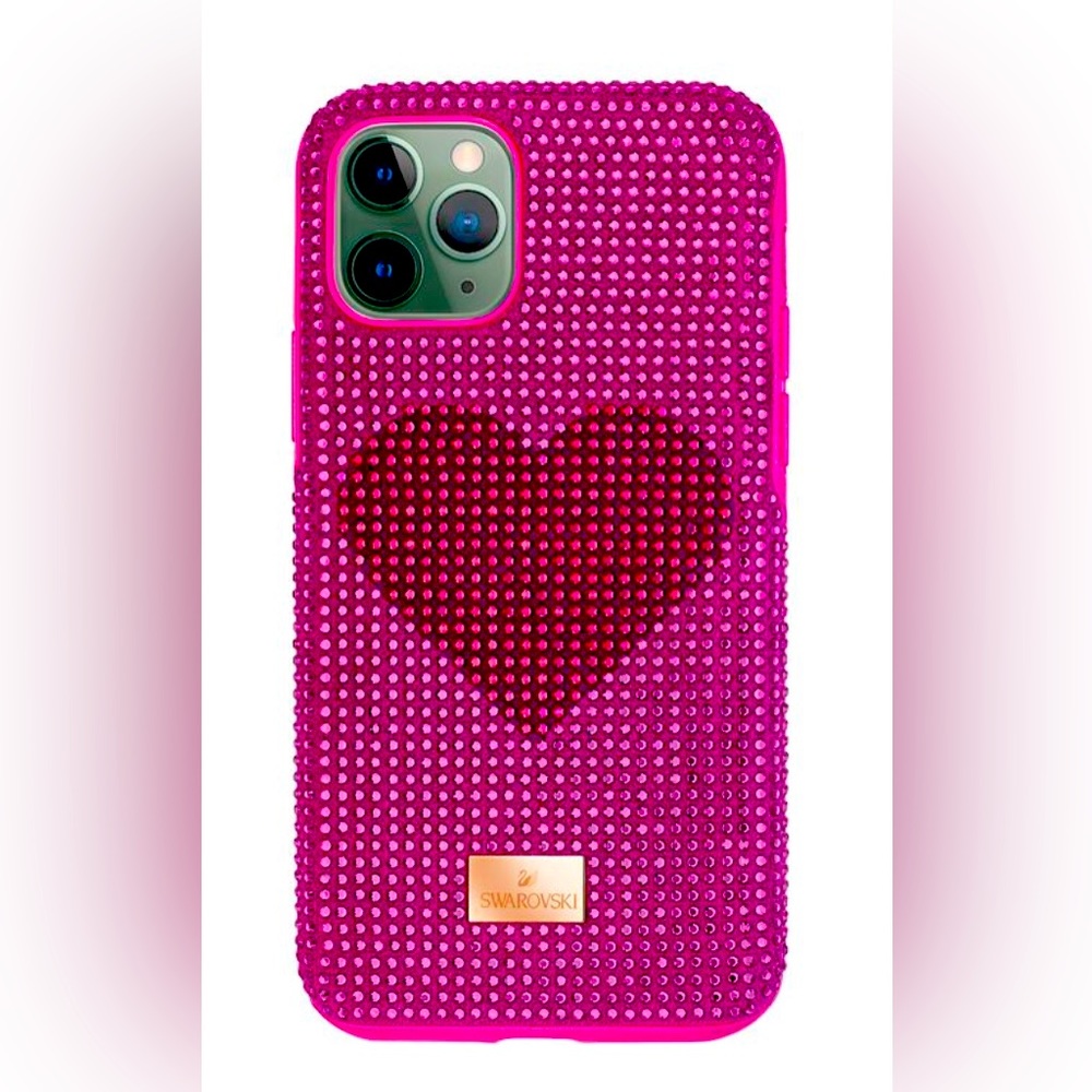 Swarovski Pink Heart Phone Case
